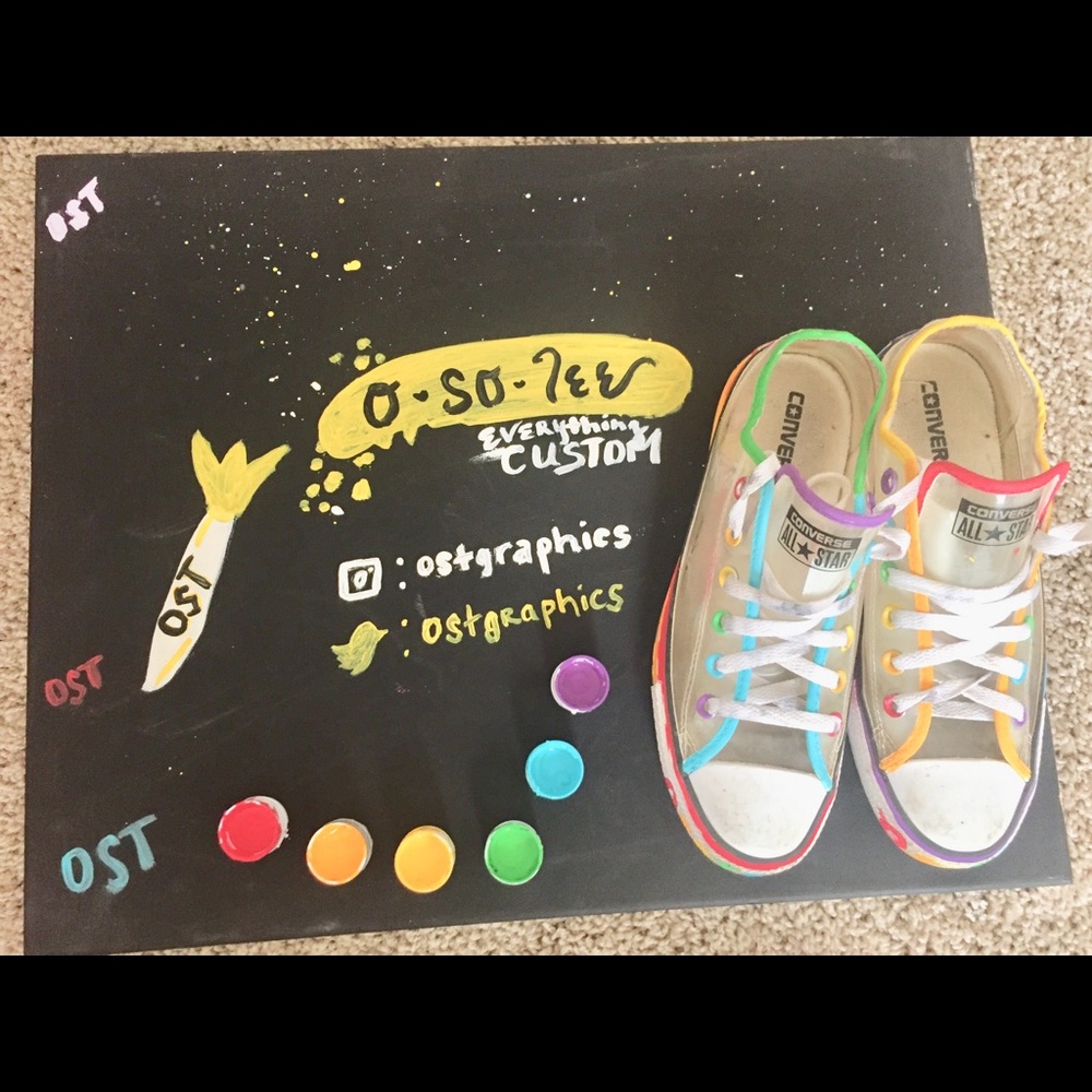 Clear Rainbow Converse